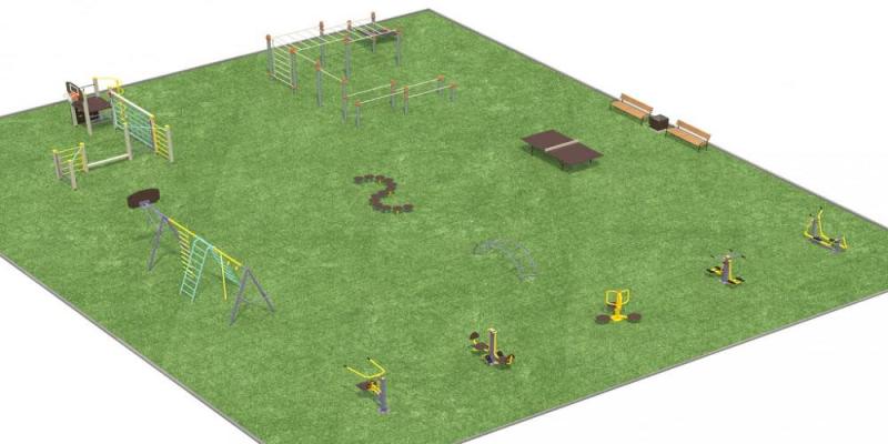Дизайн проект спортплощадки разновозрастной  в Петрозаводске