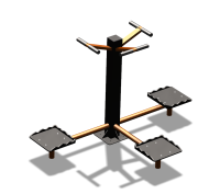 Уличный тренажер "Твистер тройной" УТ337 в Петрозаводске