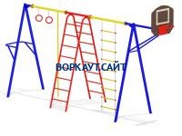 Гимнастический комплекс с баскетбольным щитом МАФ 3001 в Петрозаводске