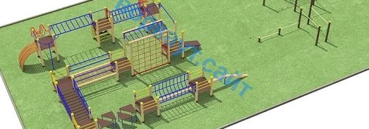 Проект спортплощадки с полосой препятствий в Петрозаводске