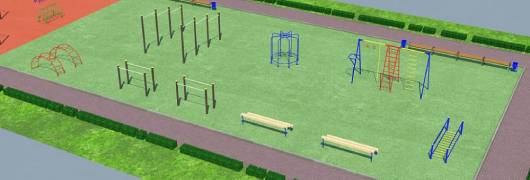 Проект детско-спортивной площадки для школы - детсада в Петрозаводске