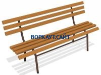 Лавочка со спинкой МАФ 1604 в Петрозаводске