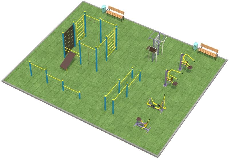 Проект спортплощадки 150 метров в Петрозаводске в Петрозаводске