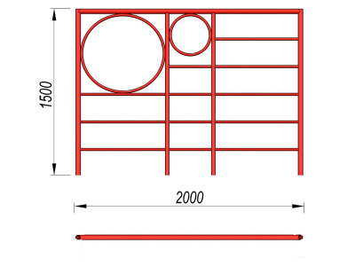 Шведская стенка с кольцами МАФ 3502 в Петрозаводске
