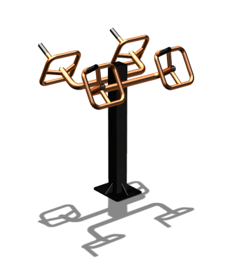 Уличный тренажер  "Штурвал двойной"  УТ201 в Петрозаводске