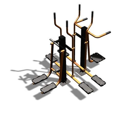 Уличный тренажер "Шпагат Маятник Лыжник двойной" УТ335 в Петрозаводске