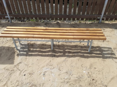 Двухметровая лавочка без спинки 2 м МАФ 1602 в Петрозаводске