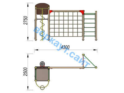 Детский спортивный комплекс Игровой ДСК 3111 в Петрозаводске Детский спортивный комплекс Игровой ДСК 3111 в Петрозаводске