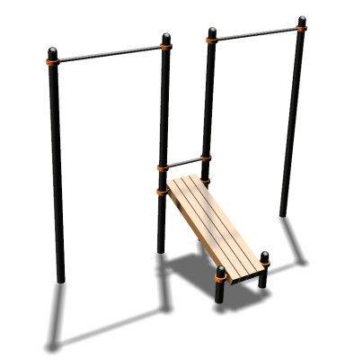 Воркаут турники со скамьей для пресса ВС-27 в Петрозаводске