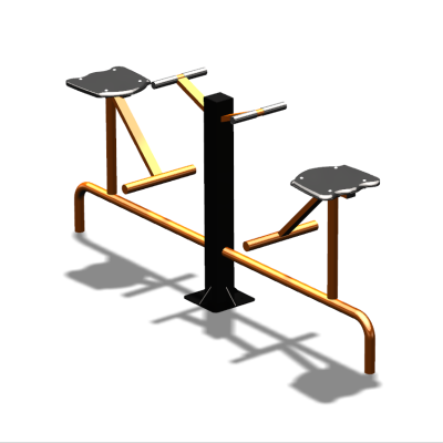 Уличный тренажер  "Твистер сидя двойной"   УТ216 в Петрозаводске