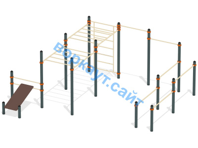 Спортивный комплекс воркаут ВС-50 в Петрозаводске