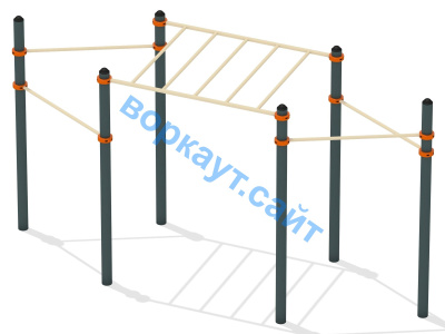 Турник разноуровневый с рукоходом ВС-26 в Петрозаводске