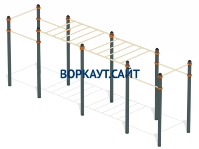 Воркаут рукоход с турниками ВС-23 в Петрозаводске