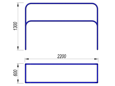 Брусья разновысокие МАФ 3531 в Петрозаводске