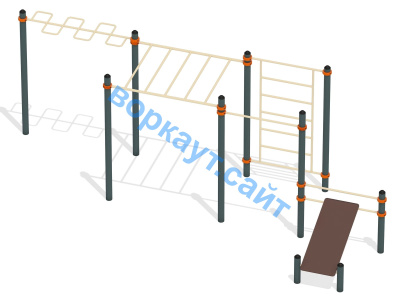 Спортивный комплекс воркаут ВС-45 в Петрозаводске