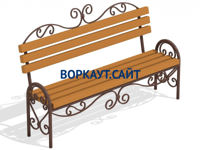 Лавочка кованная МАФ 1606 в Петрозаводске