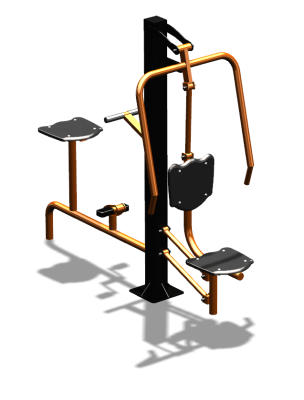 Уличный тренажер "Жим от груди Вело" УТ321 в Петрозаводске