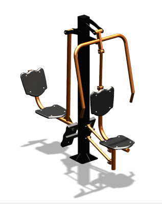 Уличный тренажер "Жим от груди Жим ногами" УТ304 в Петрозаводске