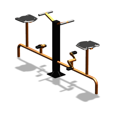 Уличный тренажер  "Вело двойной"   УТ211 в Петрозаводске