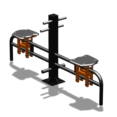 Уличный тренажер  "Каталка двойная"   УТ215 в Петрозаводске