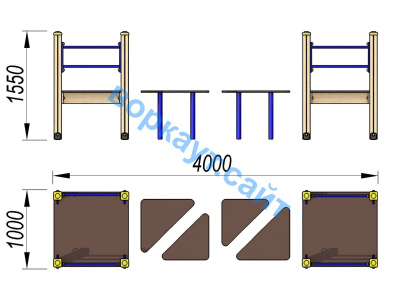 Детский спортивный комплекс Мостик ДСК 3114 в Петрозаводске
