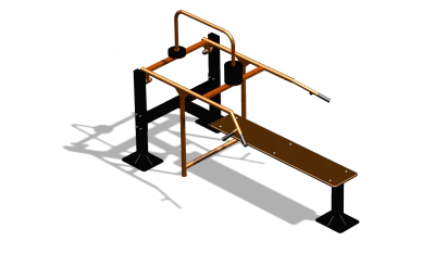 Силовой уличный тренажер  "Горизонтальный жим"  УТ402 в Петрозаводске