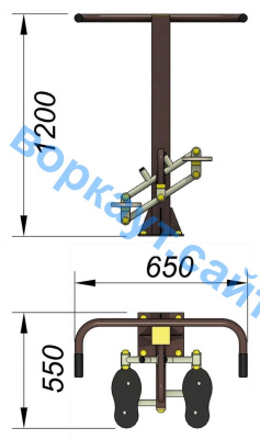Уличный тренажер "Балансир" УТ 007 в Петрозаводске