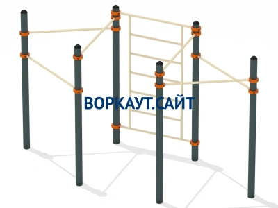 Воркаут турник разноуровневый с шведской стенкой ВС-25 в Петрозаводске