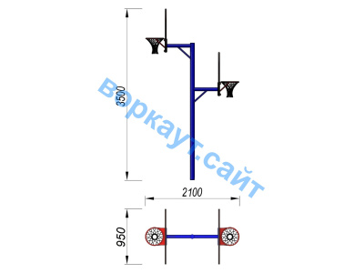 Баскетбольный щит двойной СИО 3511 в Петрозаводске